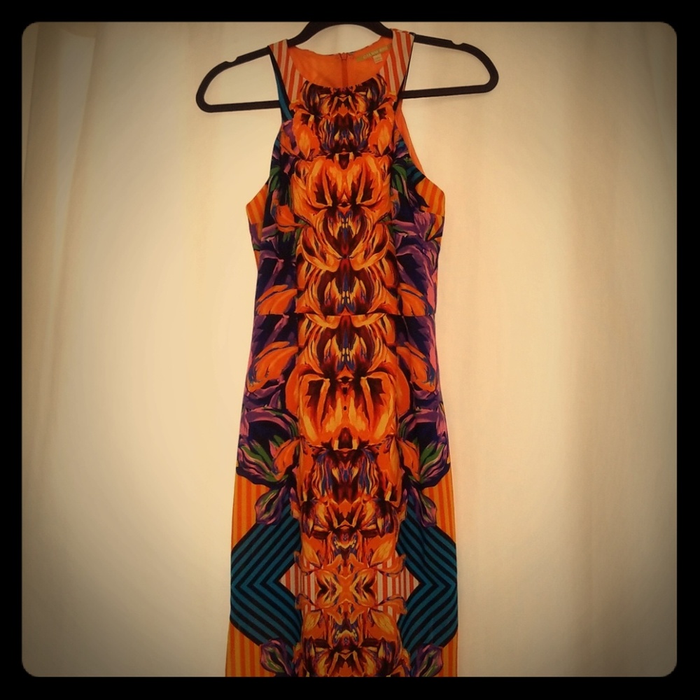 Maxi Dress Tropical Print